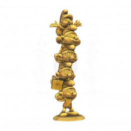 The Smurfs Resin socha Smurfs Column Gold Limited Edition 50 cm